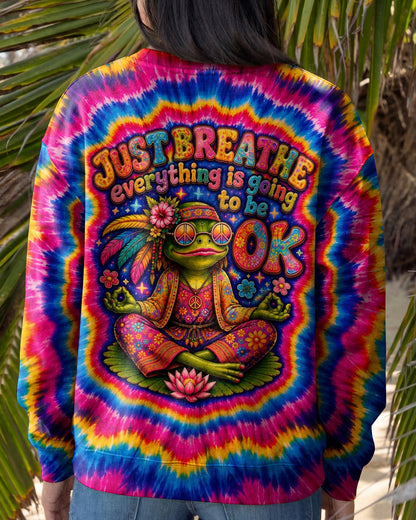 JUST BREATHE FROG SWIRL ALL OVER PRINT - KMTM2105261