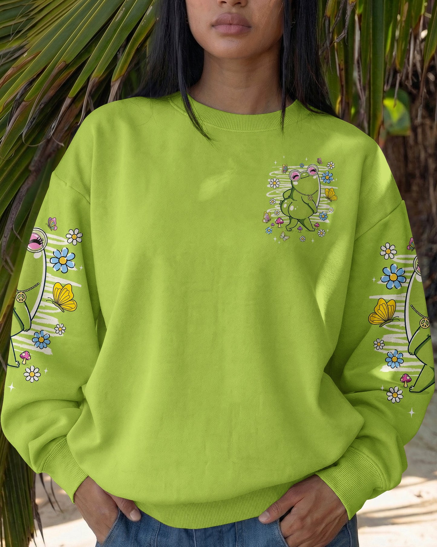 WHY BE MOODY FROG ALL OVER PRINT - TLNT1206263