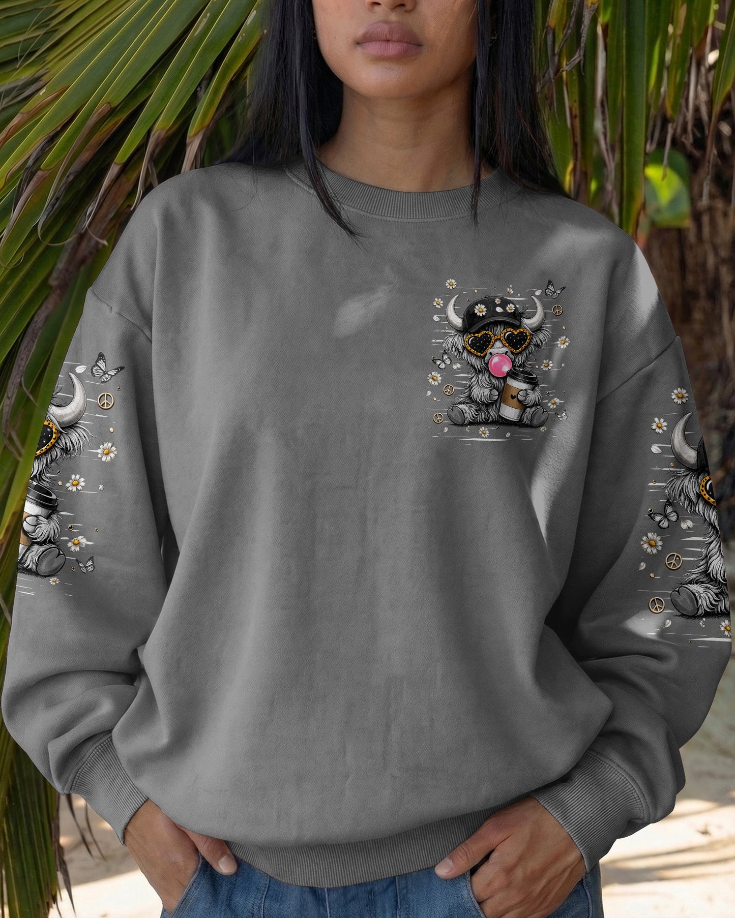 SUCK IT UP BUTTERCUP COW ALL OVER PRINT  - TLHN2505263