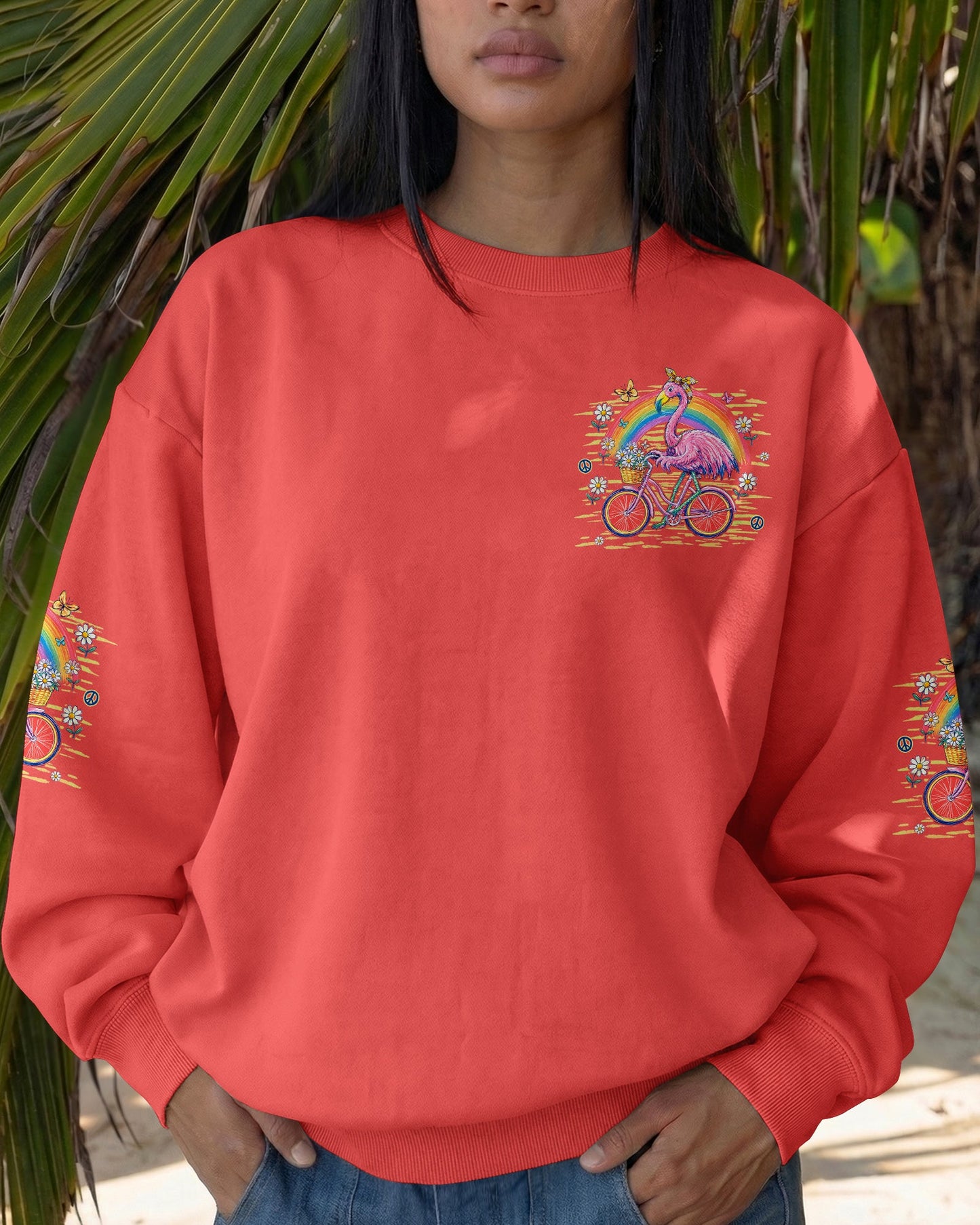 BE HUMBLE BE KIND FLAMINGO ALL OVER PRINT  - TLHG0107264