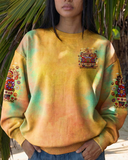 PEACE LOVE AND MEOW CATS ALL OVER PRINT - TLNO1307261
