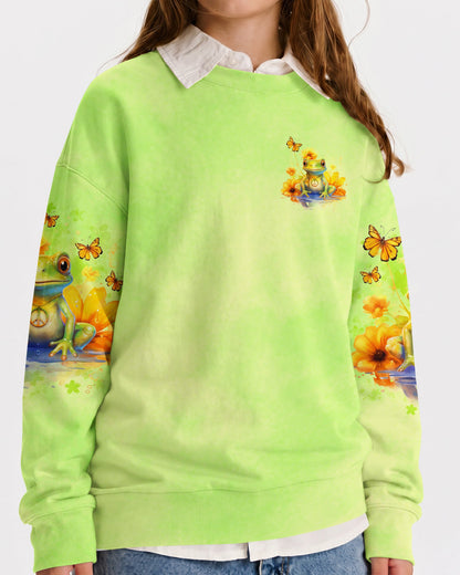 BE YOU THE WORLD WILL ADJUST FROG KIDS ALL OVER PRINT - TLNO1512233