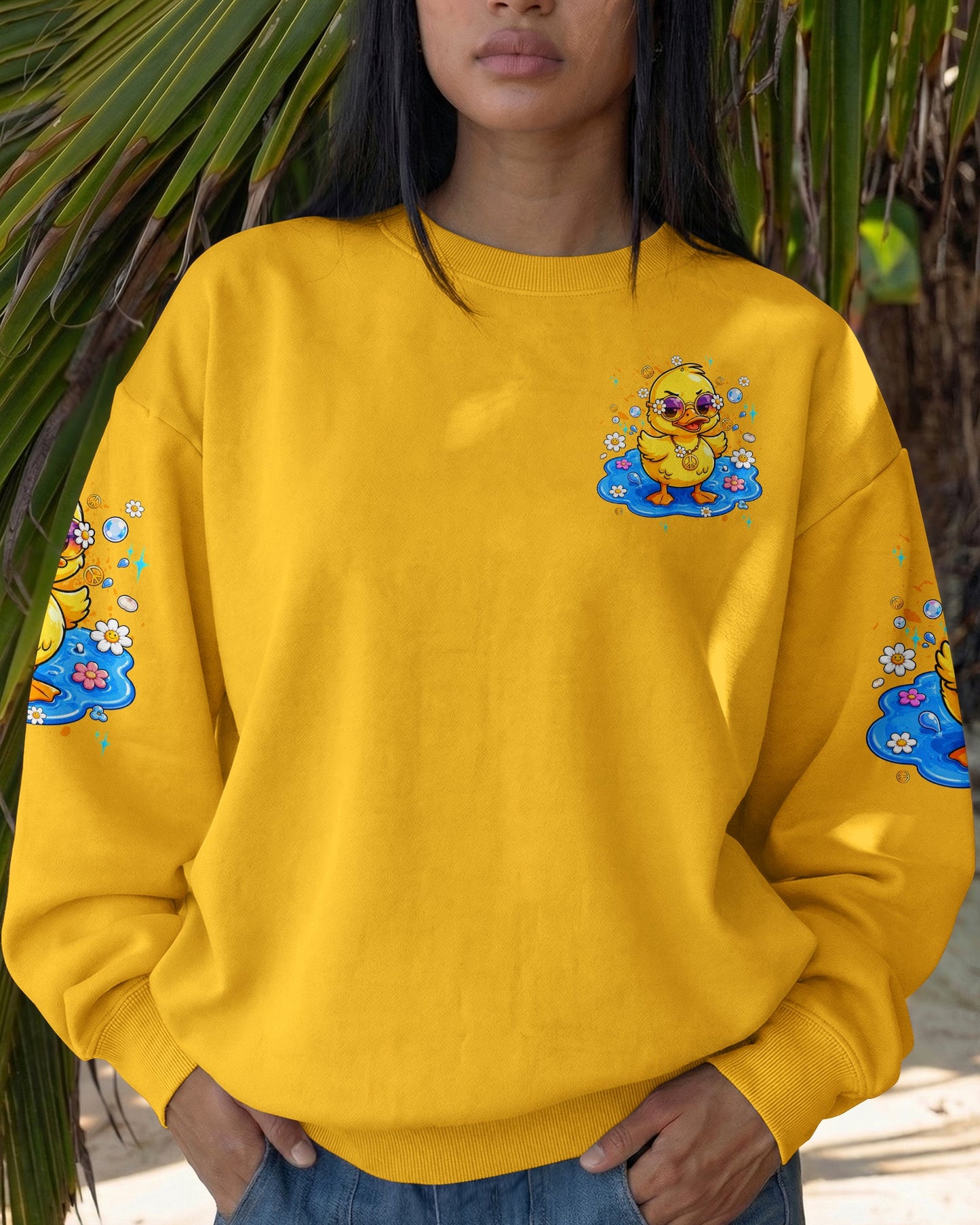 APPARENTLY I HAVE AN ATTITUDE WHO KNEW DUCK ALL OVER PRINT - TLTW2105263