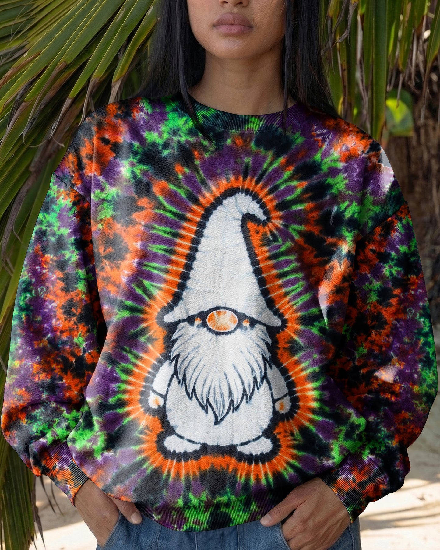 GNOME PURPLE ORANGE BURST ALL OVER PRINT - TLNT1706261