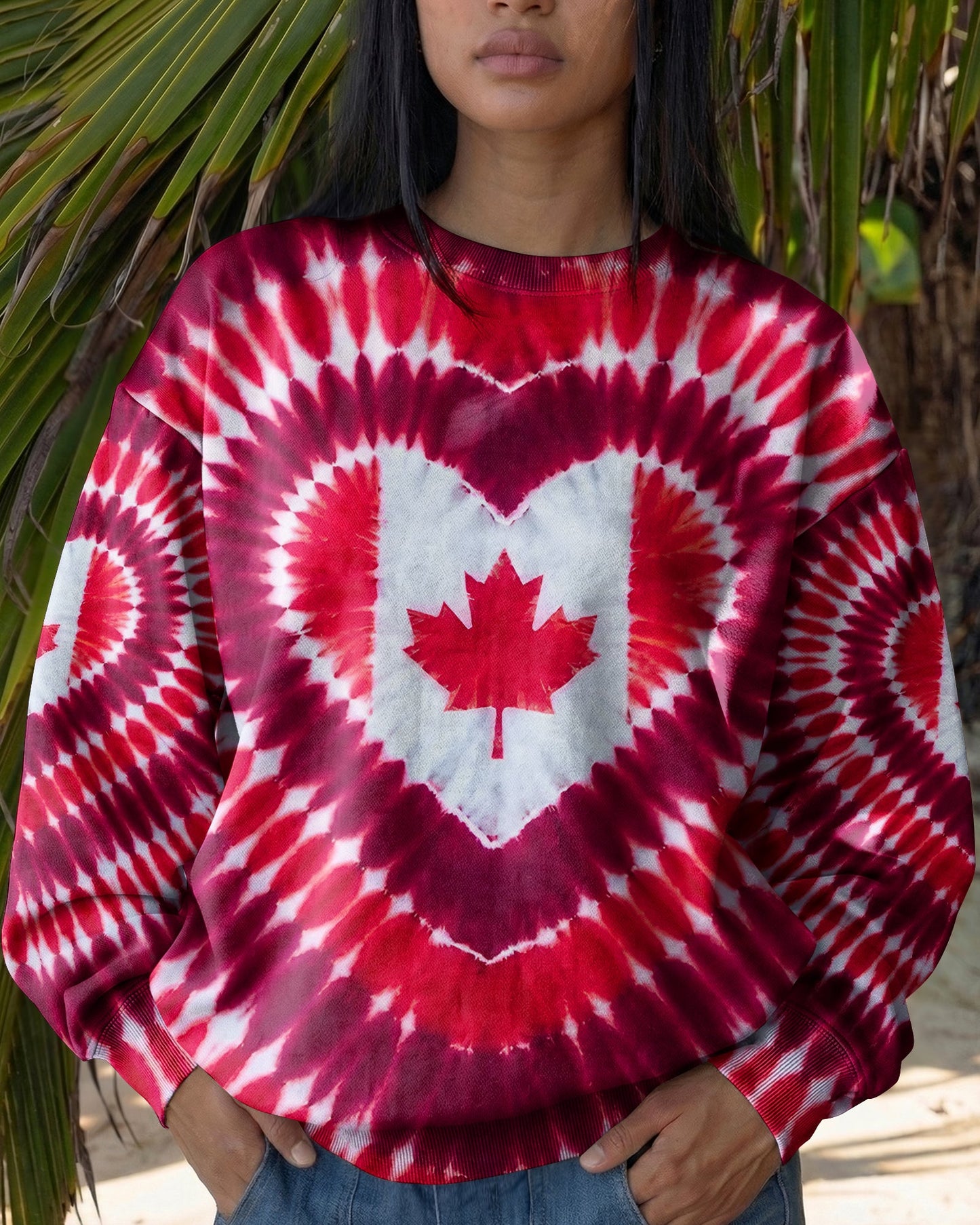 CANADA FLAG HEART ALL OVER PRINT - TYPQ1106261