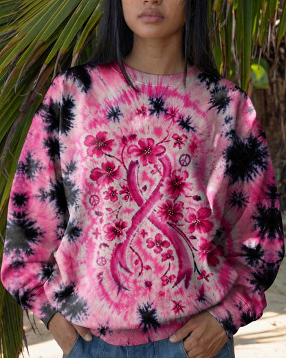 IN OCTOBER WE WEAR PINK FLORAL RIBBON ALL OVER PRINT - KMTM1507261