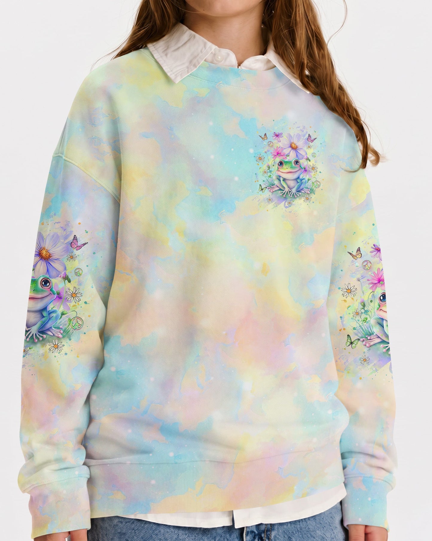 BE YOU THE WORLD WILL ADJUST FROG KIDS ALL OVER PRINT - YHKD1812233