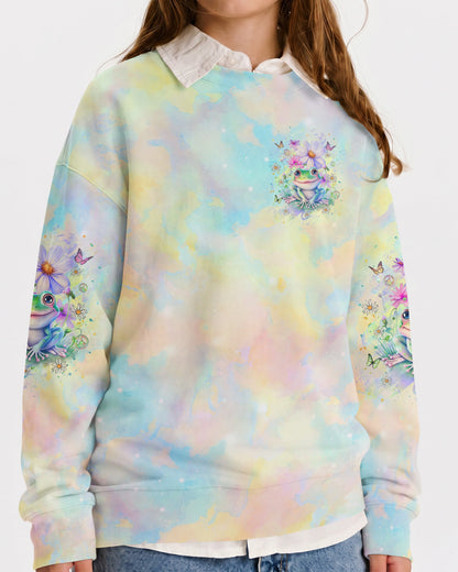 BE YOU THE WORLD WILL ADJUST FROG KIDS ALL OVER PRINT - YHKD1812233