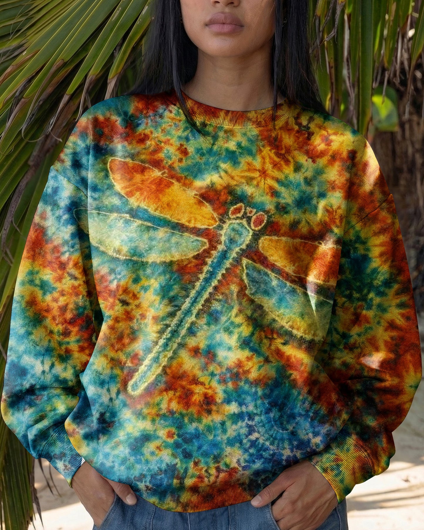 JUST BREATHE DRAGONFLY SWIRL  ALL OVER PRINT  - TLTW1704261