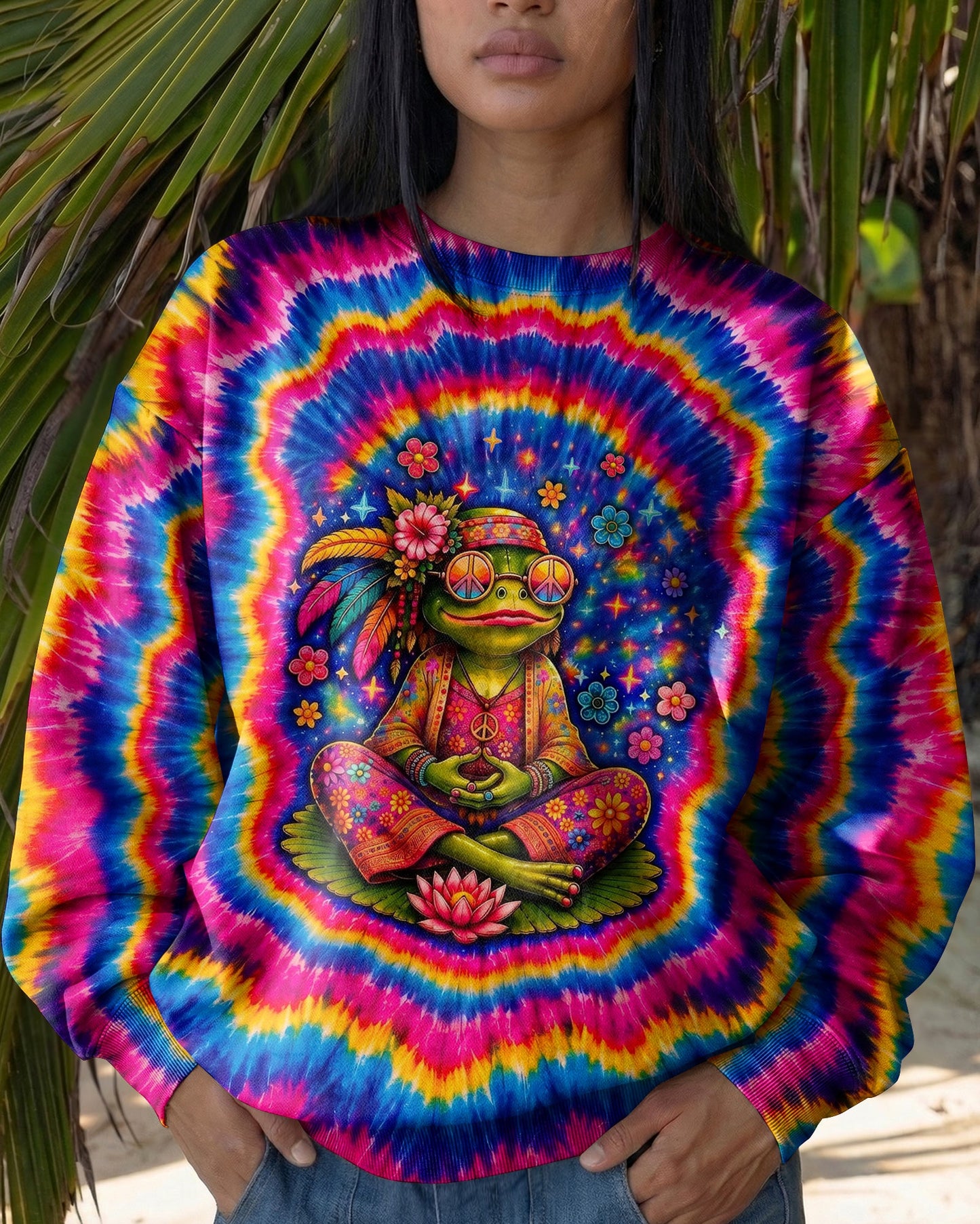 JUST BREATHE FROG SWIRL ALL OVER PRINT - KMTM2105261