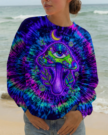 EAT MUSHROOMS SEE THE UNIVERSE SWIRL ALL OVER PRINT  - TLTW0904262