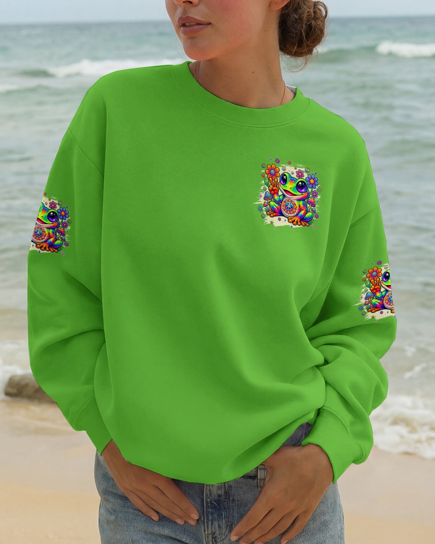 JUST BREATHE FROG ALL OVER PRINT - TYQY1605262