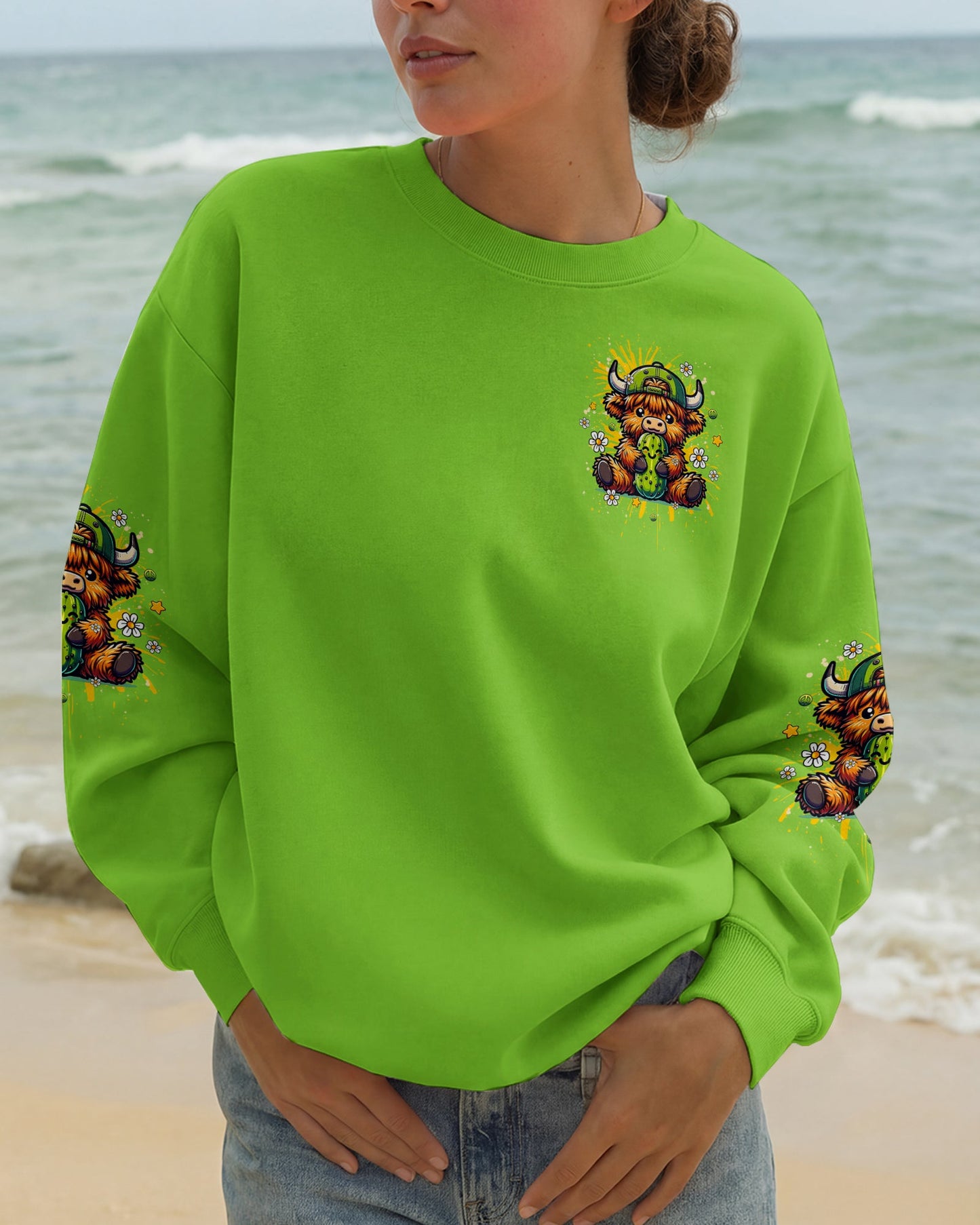 JUST DILL WITH IT COW ALL OVER PRINT - TLHG1106261