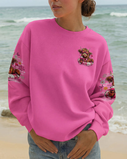 I WAS SIMPLY BORN TO DILLY DALLY COW  ALL OVER PRINT - TLNO1605262