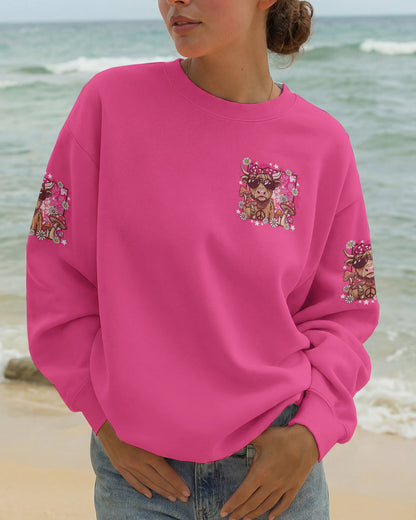PEACE LOVE AND MOOO COW ALL OVER PRINT - TY1906262