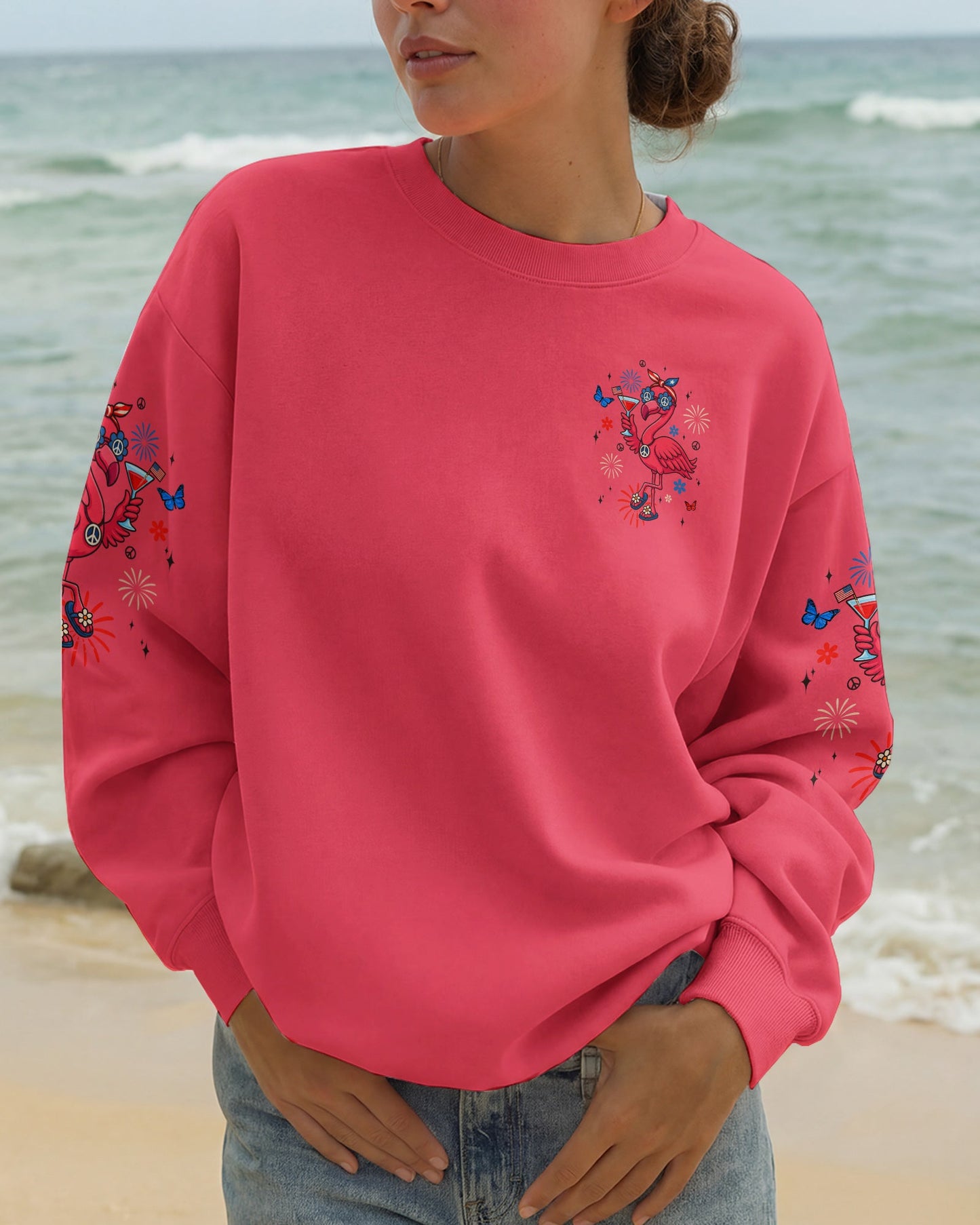 PRETTY IN PINK FLAMINGO ALL OVER PRINT - TYLN0304261