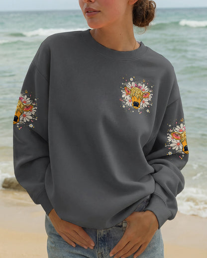 MESSY HAIR DON'T CARE COW ALL OVER PRINT - TLHG1806262