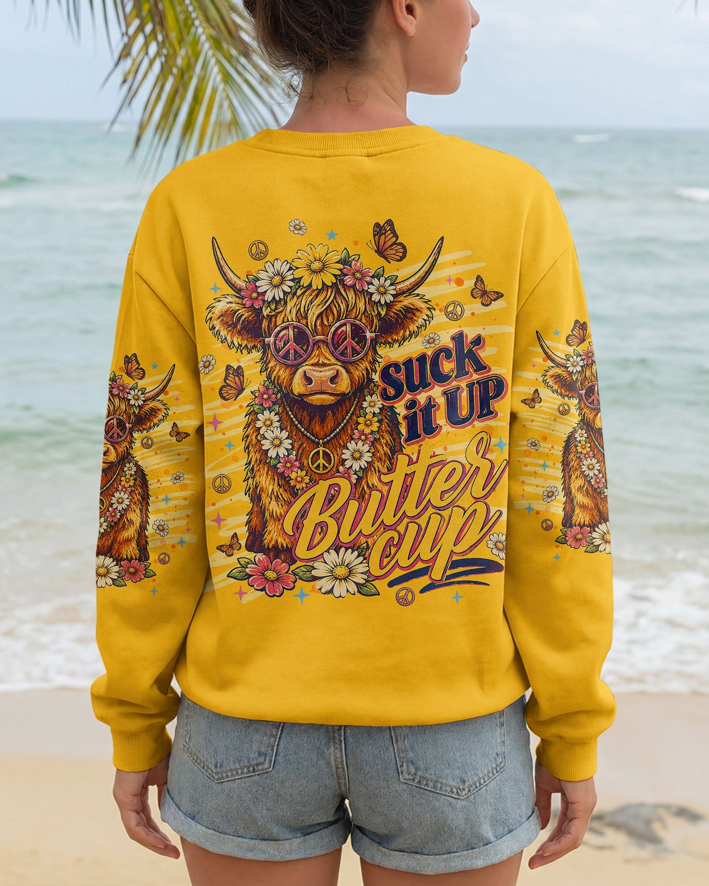 SUCK IT UP BUTTERCUP  COW ALL OVER PRINT  - TLNT0705262