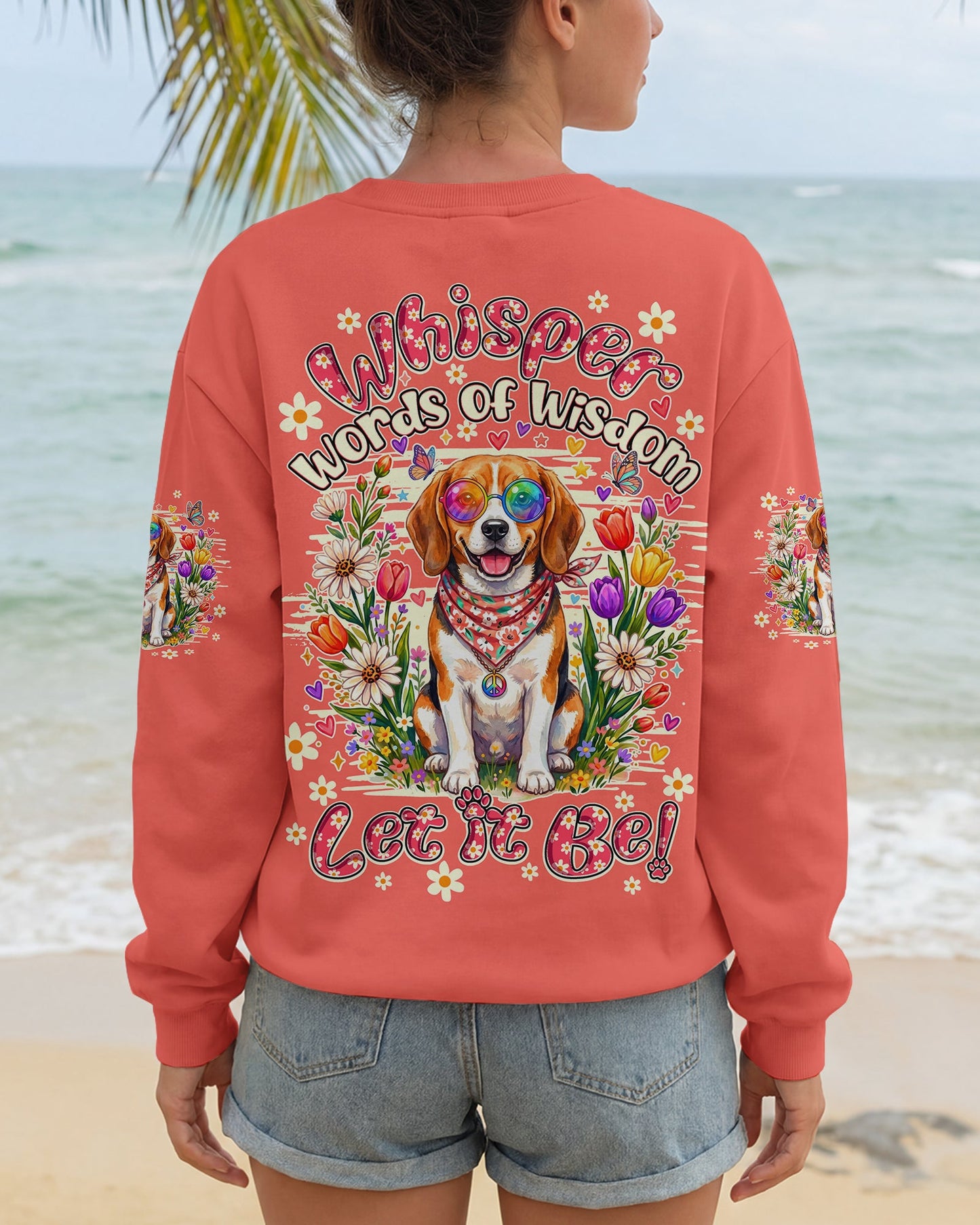 WHISPER WORDS OF WISDOM LET IT BE BEAGLE DOG ALL OVER PRINT ALL OVER PRINT - TY1305261