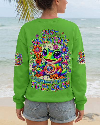 JUST BREATHE FROG ALL OVER PRINT - TYQY1605262