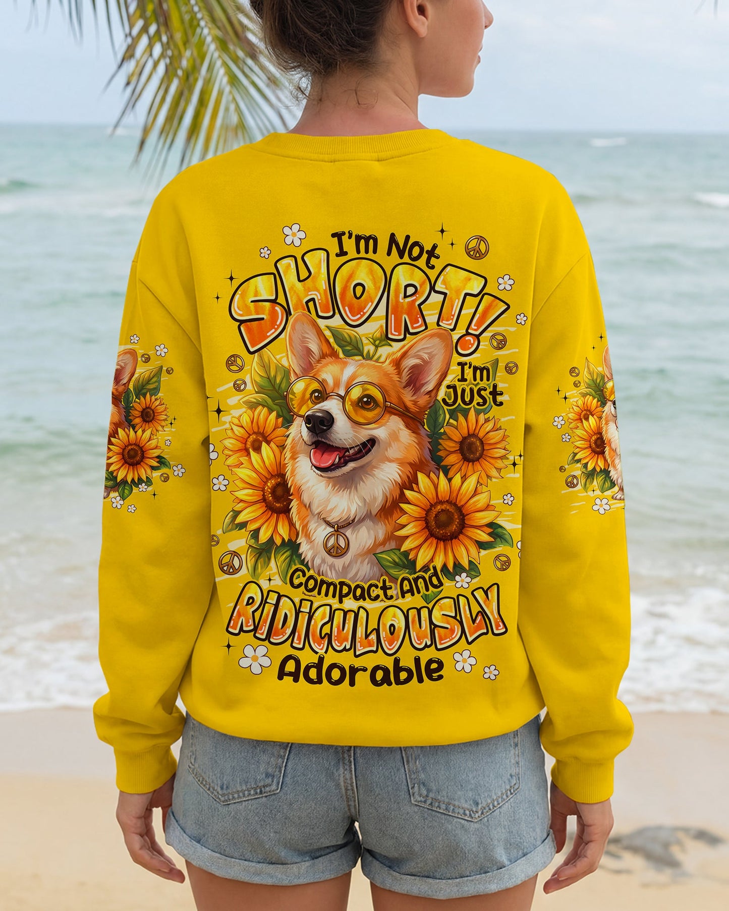 I'M NOT SHORT DOG CORGI ALL OVER PRINT - TYPQ1505261