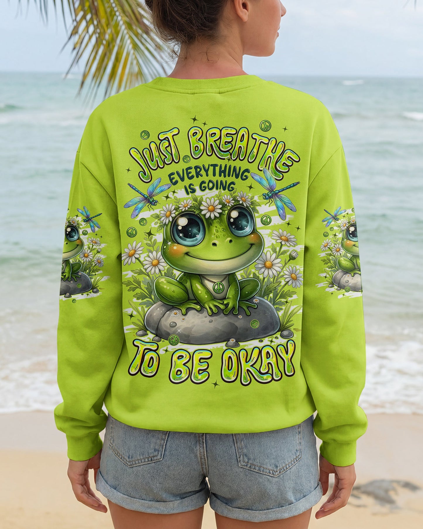 JUST BREATHE FROG ALL OVER PRINT - TYPQ2705261