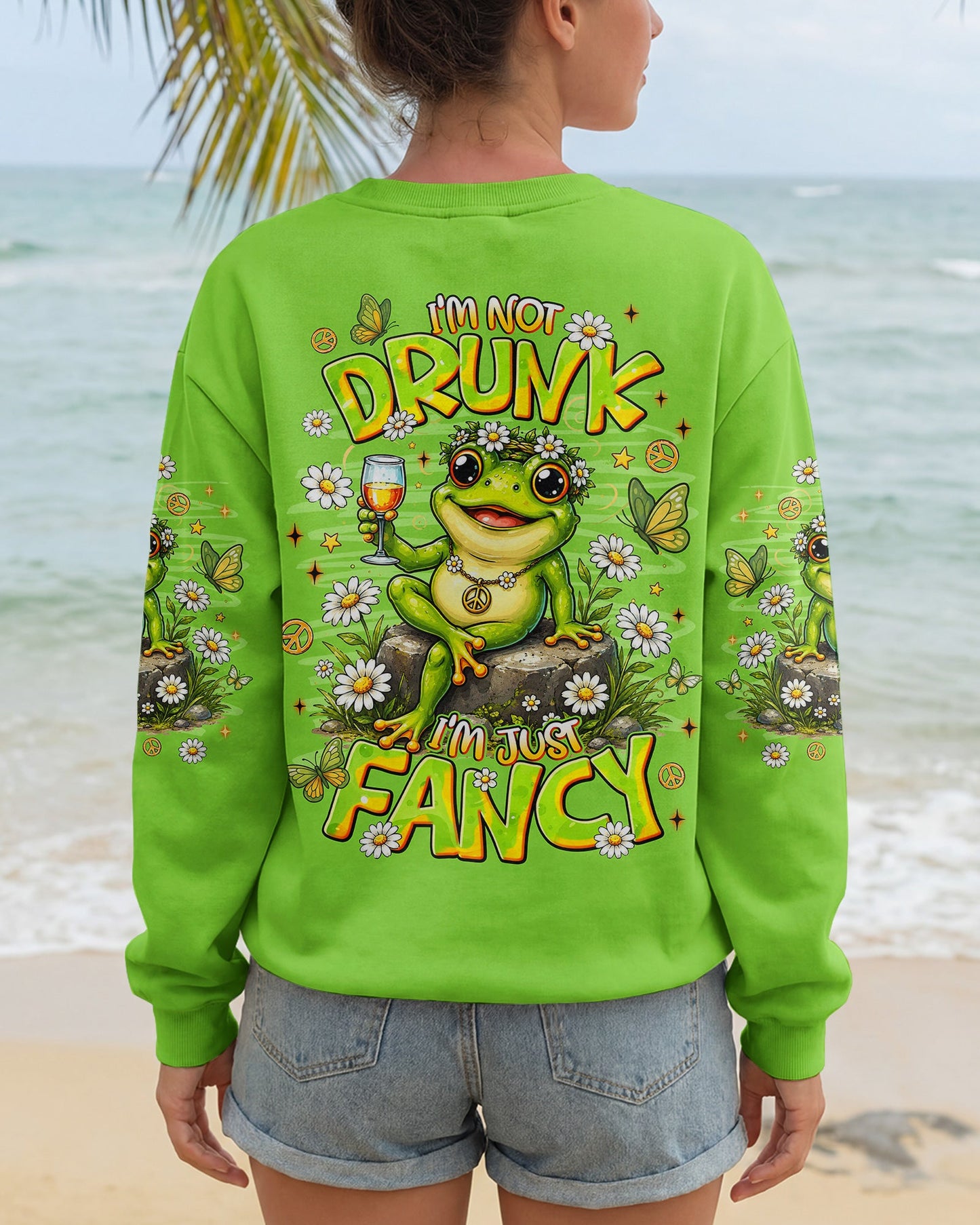 I'M JUST FANCY FROG ALL OVER PRINT - TLNT3006263