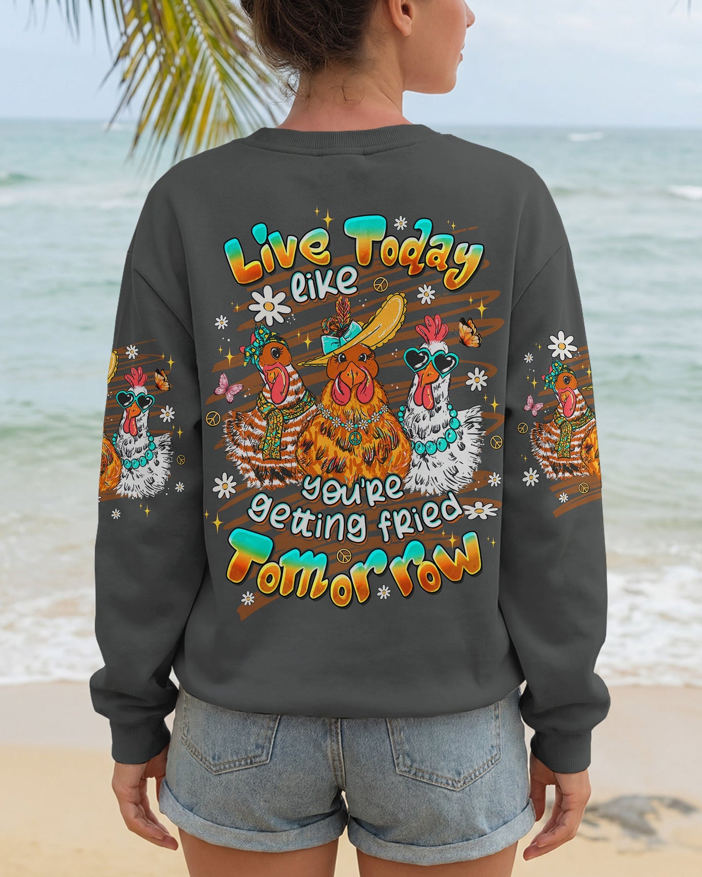 LIVE TODAY CHICKEN  ALL OVER PRINT  - TLTW1506263