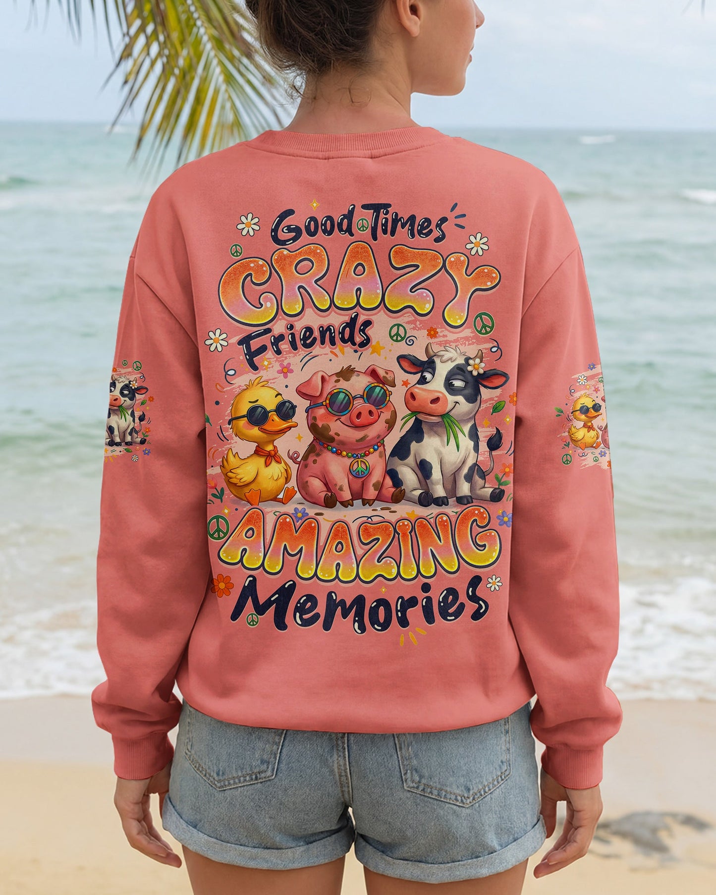 GOOD TIMES CRAZY FRIENDS AMAZING MEMORIES ALL OVER PRINT - TYQY1404262