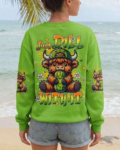 JUST DILL WITH IT COW ALL OVER PRINT - TLHG1106261