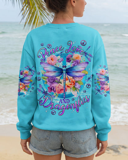 PEACE LOVE AND DRAGONFLIES ALL OVER PRINT - TYPQ2306262