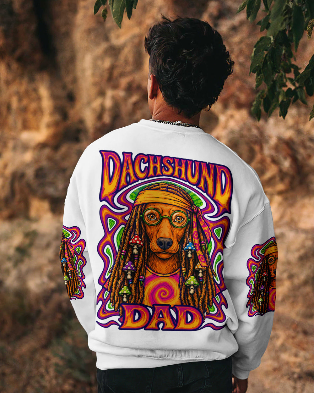 DACHSHUND DAD DOG ALL OVER PRINT - TLHN2705263