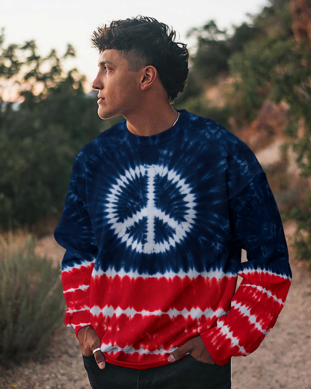 PEACE TEXAS MAP BURST ALL OVER PRINT   - TLTW1206261