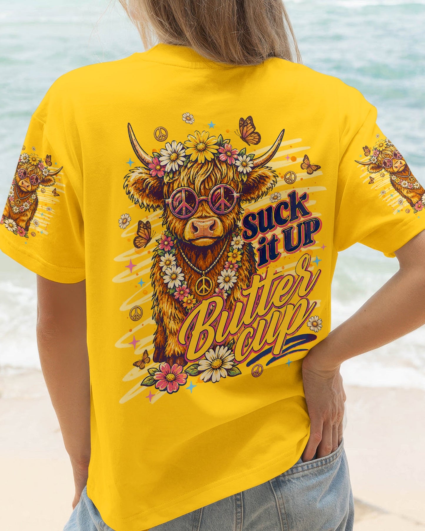 SUCK IT UP BUTTERCUP  COW ALL OVER PRINT  - TLNT0705262