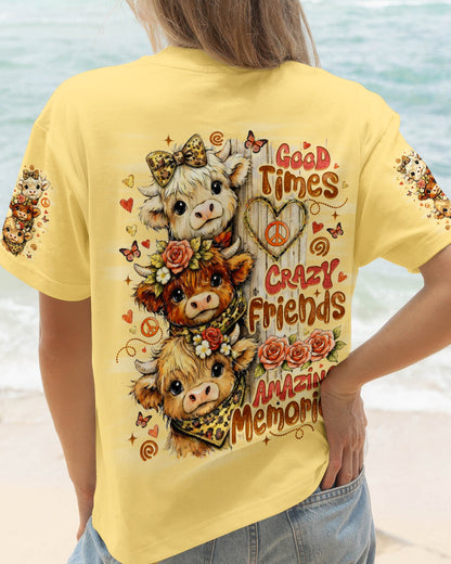 GOOD TIMES CRAZY FRIEND COW ALL OVER PRINT - TLNO1006261