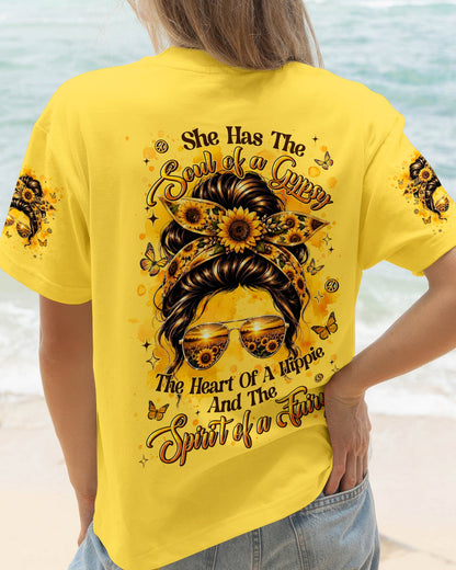 SHE HAS THE SOUL OF A GYPSY MESSY BUN ALL OVER PRINT - TYLN2306263