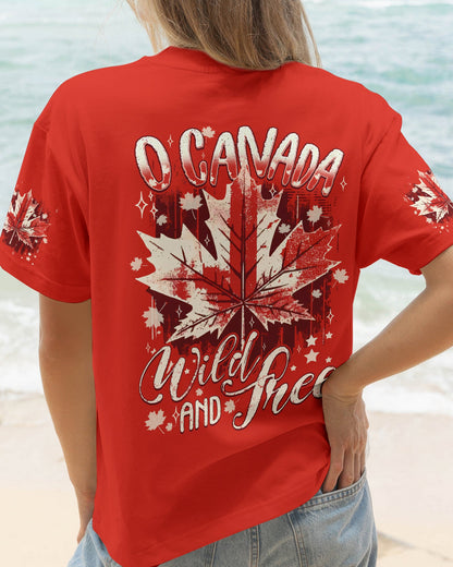 O CANADA WILD AND FREE ALL OVER PRINT - TYQY2406262
