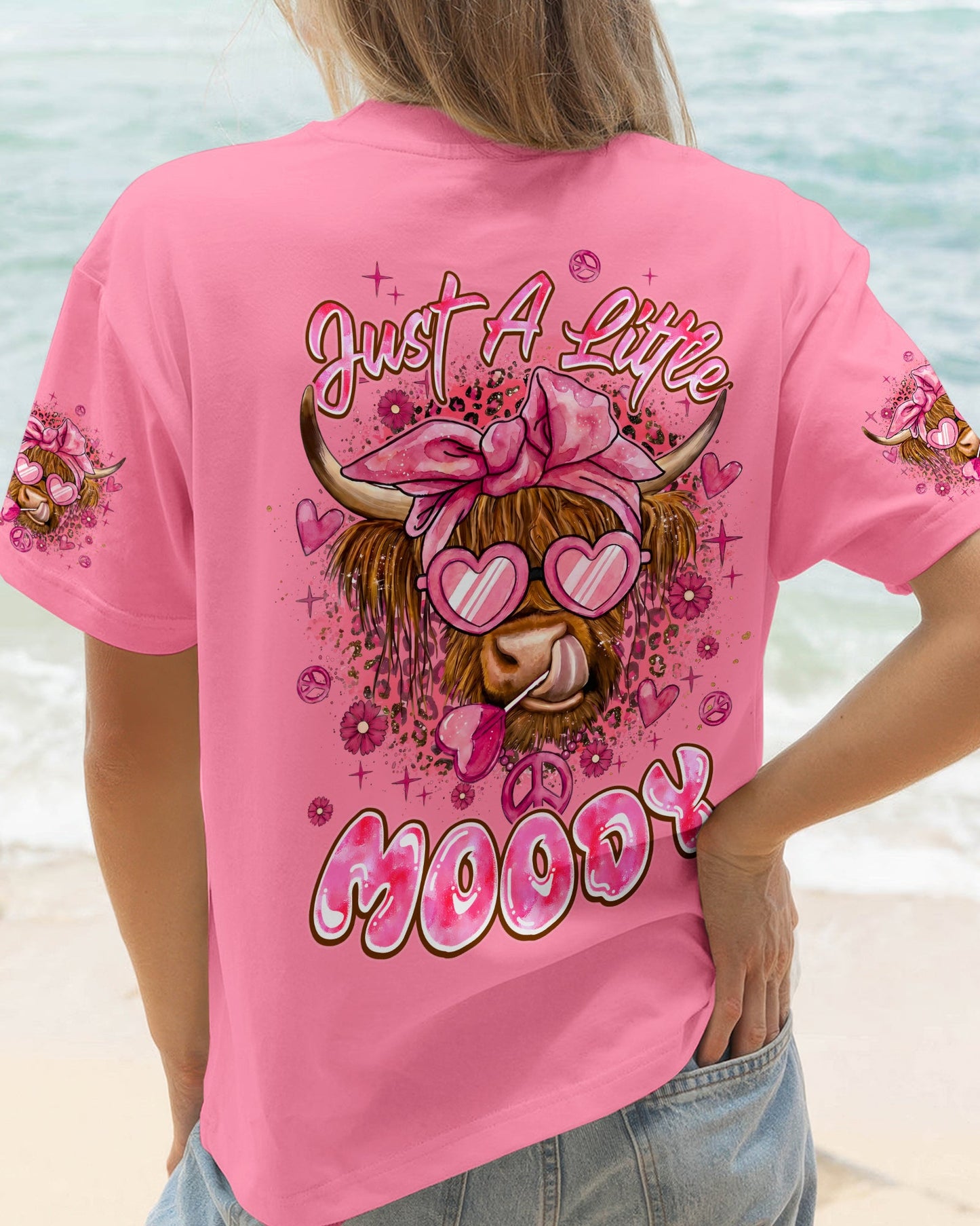 JUST A LITTLE MOODY COW ALL OVER PRINT - TYPQ0505262