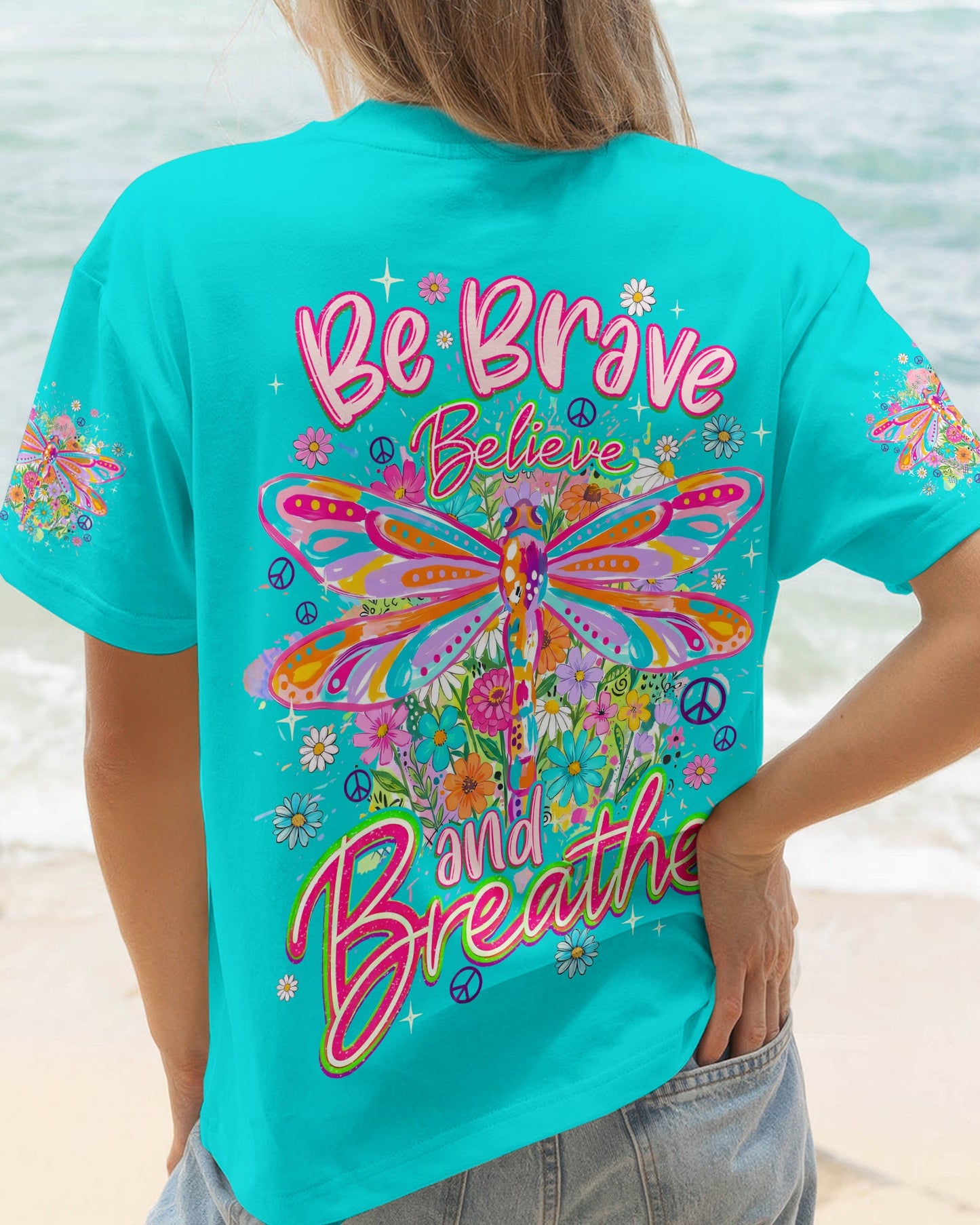 BE BRAVE BELIEVE AND BREATHE DRAGONFLY ALL OVER PRINT - TYQY0406262