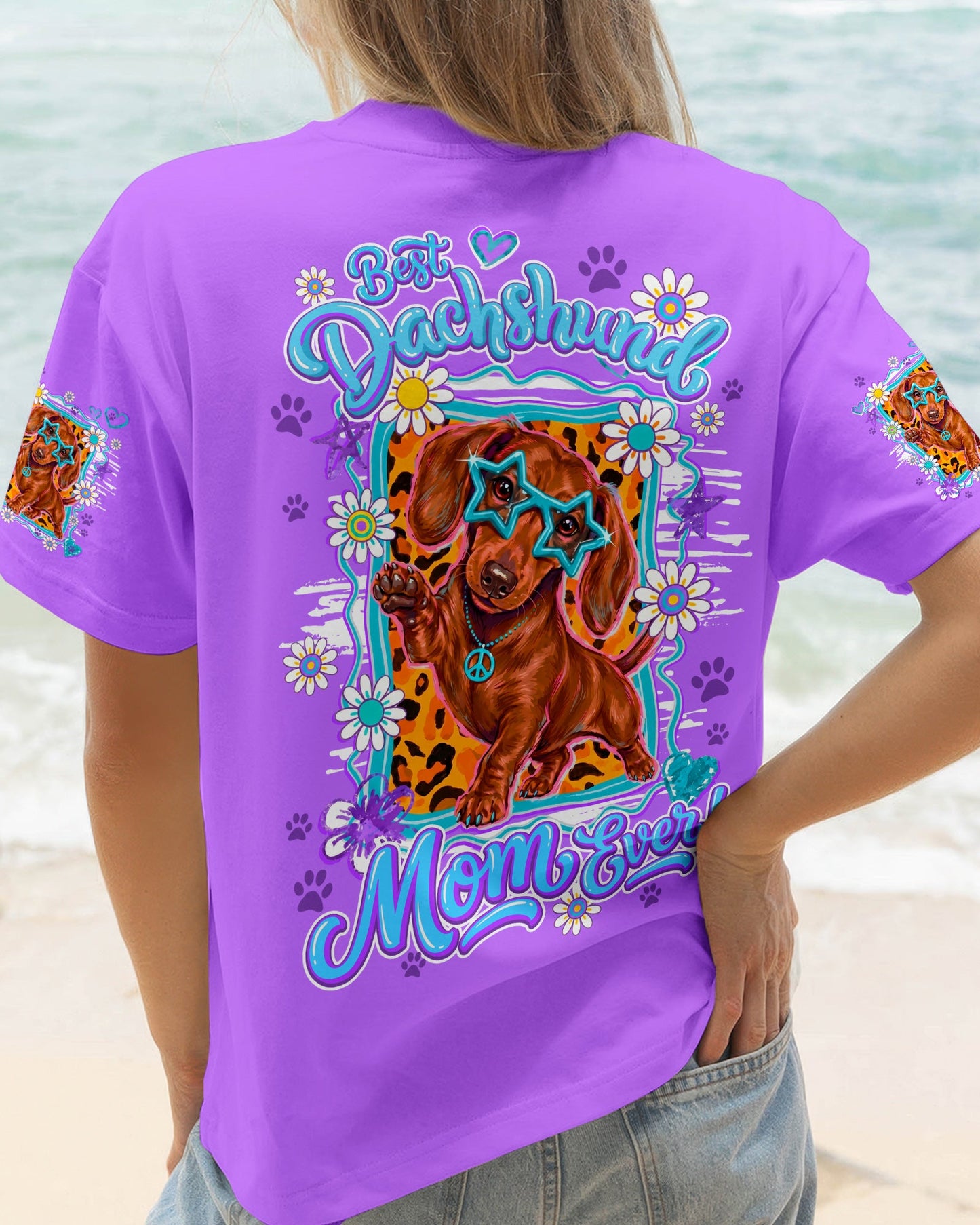 BEST DACHSHUND MOM DOG EVER ALL OVER PRINT - TY1805261