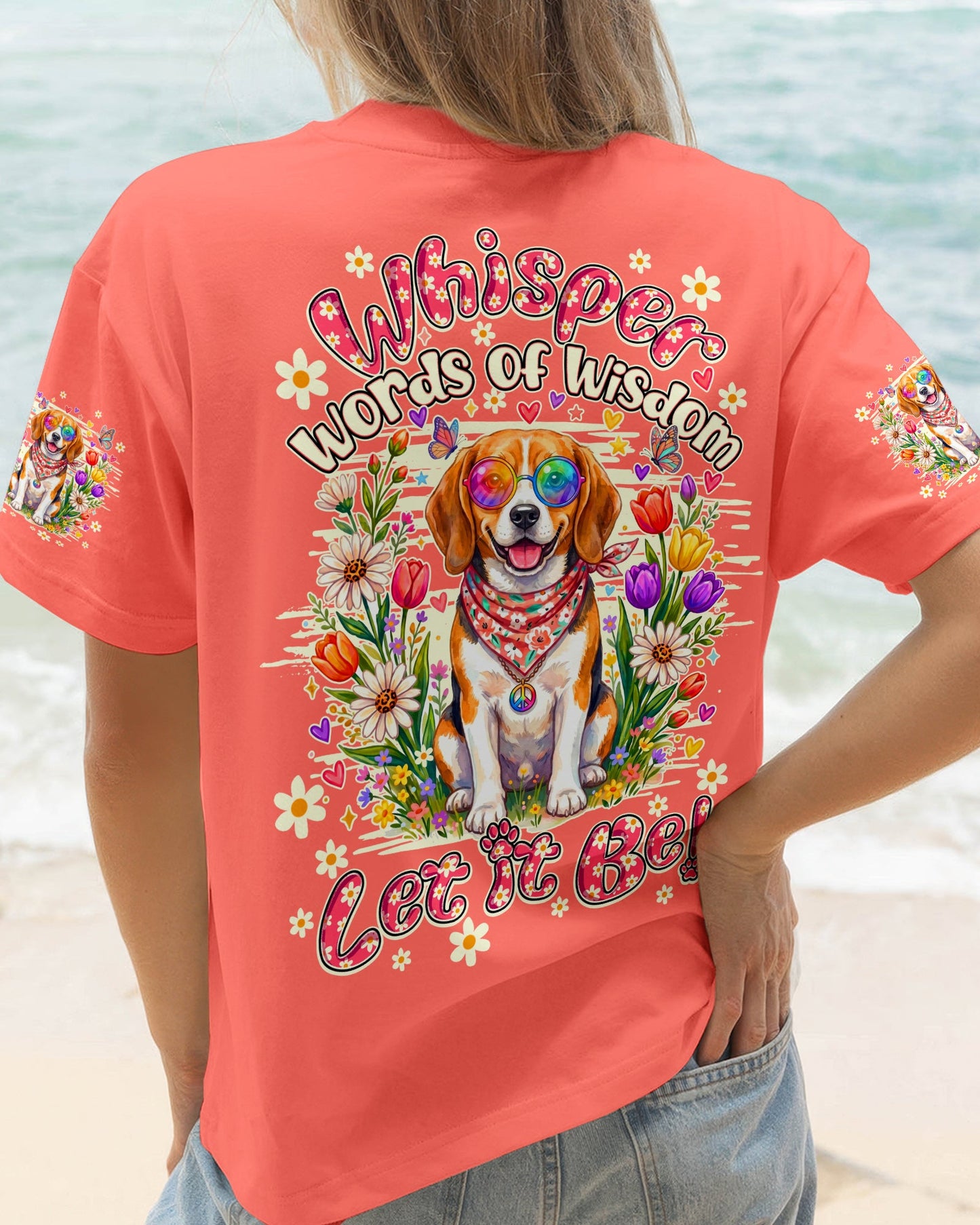 WHISPER WORDS OF WISDOM LET IT BE BEAGLE DOG ALL OVER PRINT ALL OVER PRINT - TY1305261