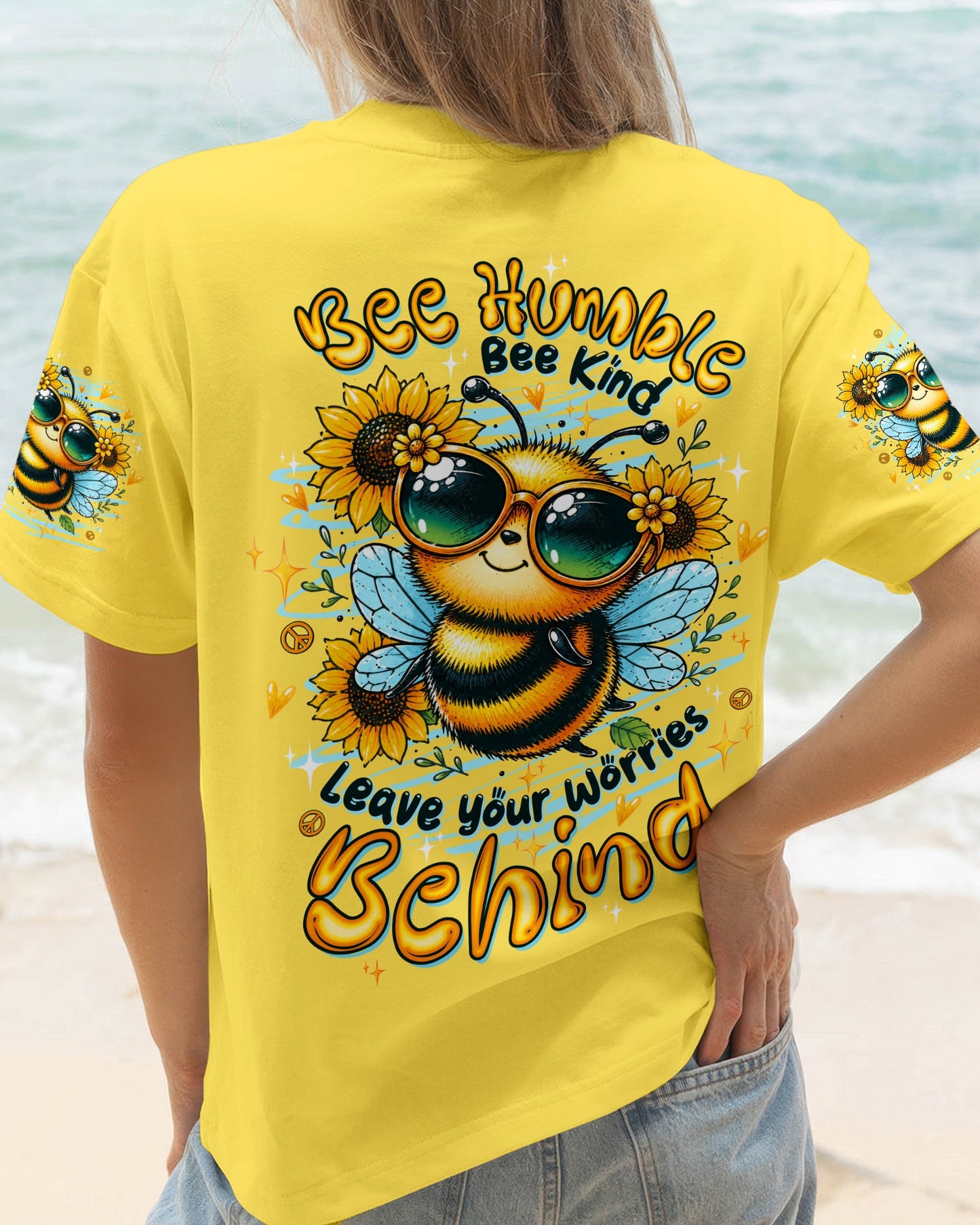 BEE HUMBLE BEE KIND BEE ALL OVER PRINT - TLTW0707264