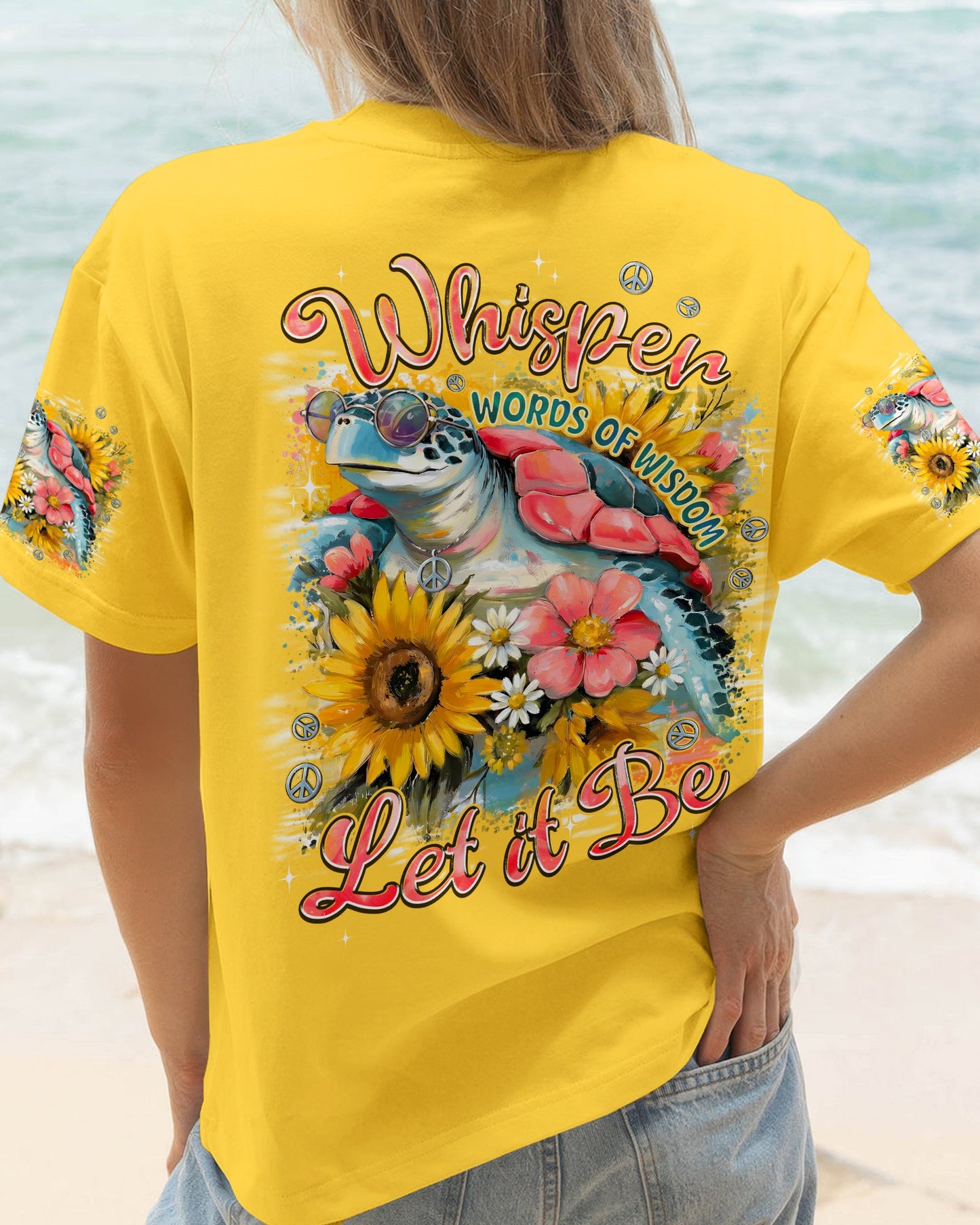 WHISPER WORDS OF WISDOM LET IT BE TURTLE ALL OVER PRINT - TYPQ1706242