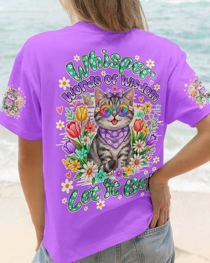 WHISPER WORDS OF WISDOM LET IT BE TABBY CAT ALL OVER PRINT - TY1305262
