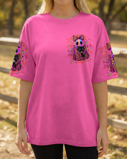 IN OCTOBER WE WEAR PINK BOO BLACK CAT BREAST CANCER AWARENESS ALL OVER PRINT  - TLTW1507265