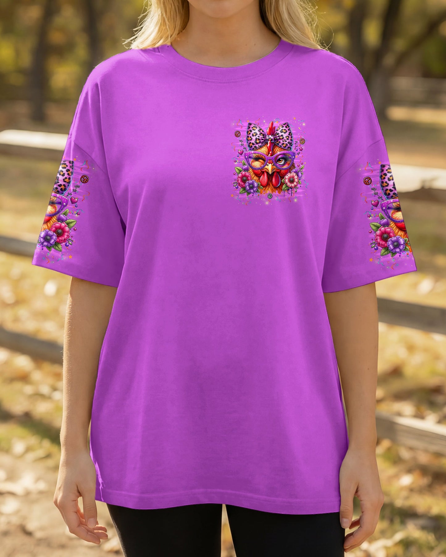 RELAX WE'RE ALL CRAZY CHICKEN ALL OVER PRINT - TYLN2906263