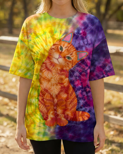 GROOVY CUTE CAT ALL OVER PRINT - TLHG2104261