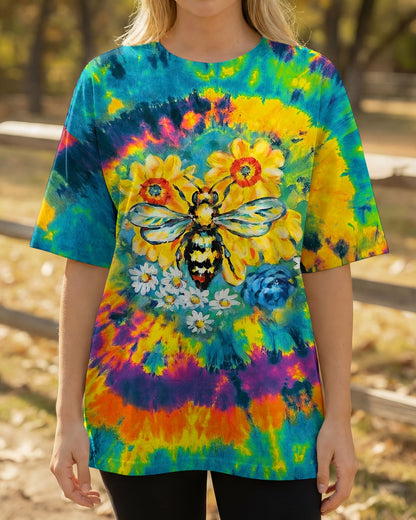 JUST BREATHE BEE SUNFLOWER ALL OVER PRINT - RI2304261