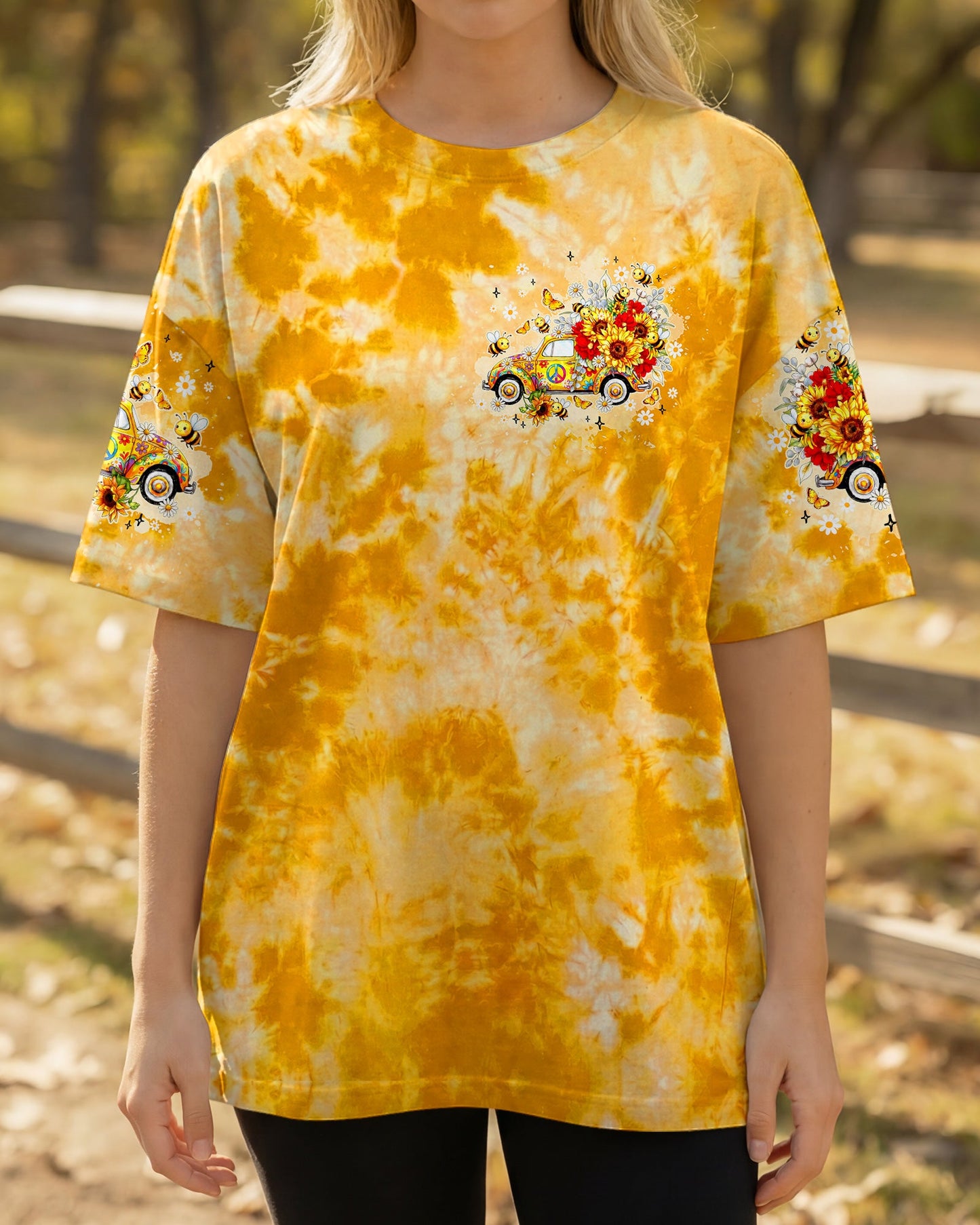 SUNFLOWER WISHES AND HONEY BEE KISSES ALL OVER PRINT - TY2804261