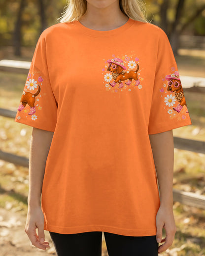 LET'S GO GIRLS DACHSHUND DOG  ALL OVER PRINT  - TLTW2905262